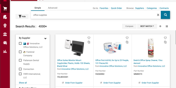 U Market Interface Redesign screenshot of search tool