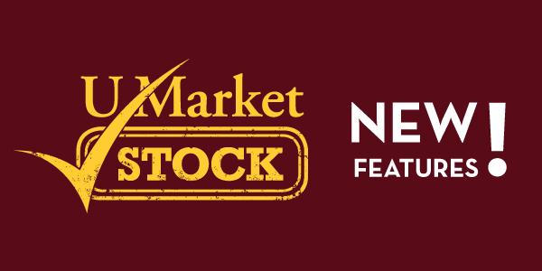 u market stock logo with text
