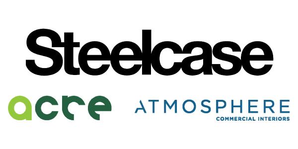 Steelcase and Acre and Atmosphere Logos